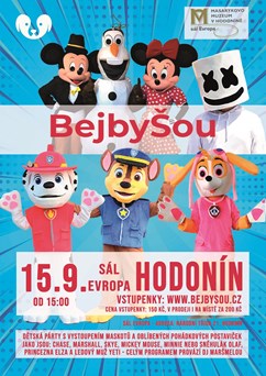 BEJBYŠOU - dětská diskopárty s vystoupením maskotů