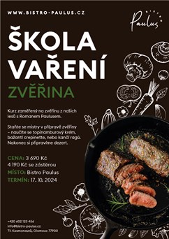 Škola vaření s Romanem Paulusem - Zvěřinové hody