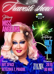 Travesti show Miss Angelika feat. HILT black light theatre