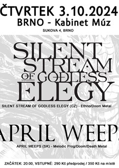 Silent Stream Of Godless Elegy + April Weeps, BRNO, Kabinet Múz
