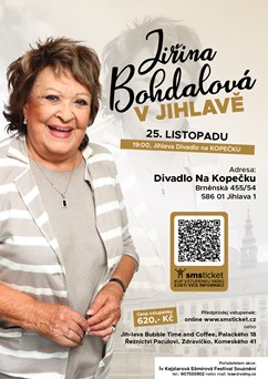 Jiřina Bohdalová v Jihlavě