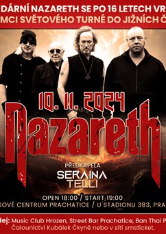 Nazareth - jediný  live koncert v ČR v rámci světového turné