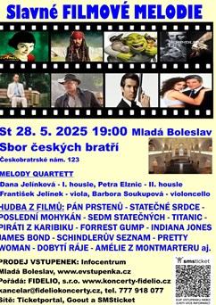 Slavné filmové melodie v Mladé Boleslavi