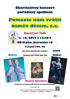 Charitativní koncert pro Tinku