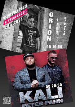 Koncert ORION, KALI & PETER PANN