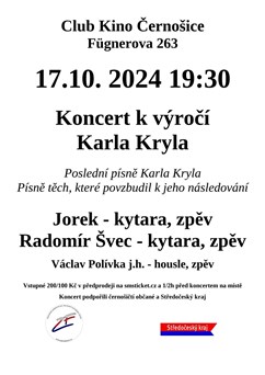 Koncert k výročí Karla Kryla