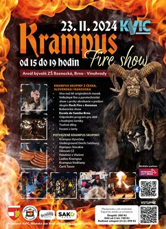 Krampus Fire Show Brno - Vinohrady