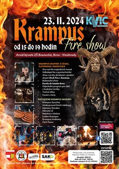 Krampus Fire Show Brno - Vinohrady