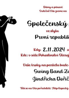 Společenský ples ve stylu První republiky