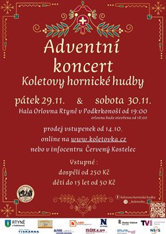 Adventní koncert Koletovy hornické hudby 2024