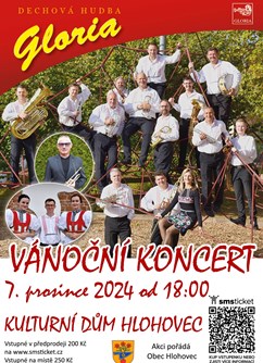 Vánoční koncert Dechová hudba Gloria