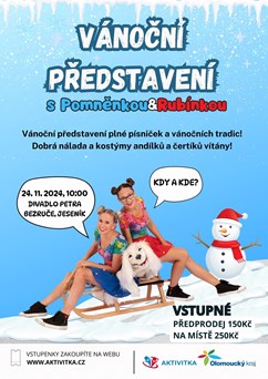 Vánoční představení s Pomněnkou a Rubínkou