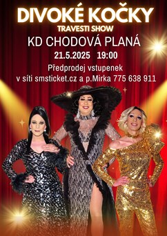 Travesti show Divoké kočky v Chodové Plané