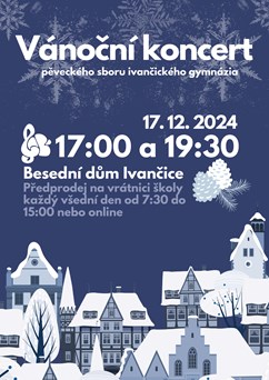 Vánoční koncert pěveckého sboru ivančického gymnázia