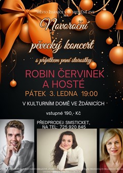 Novoroční pěvecký koncert - Robin Červinek a hosté