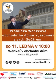 Prohlídka Wenkeova obchodního domu v Jaroměři s arch.Gočárem