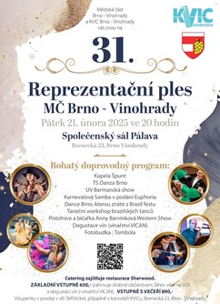 31. Reprezentační ples městské části Brno - Vinohrady