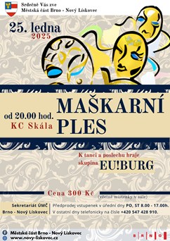 Maškarní ples - Ples městské části Nový Lískovec