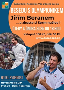 Beseda s olympionikem Jiřím Beranem