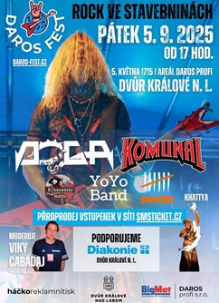 DAROS FEST 2025 – rock ve stavebninách