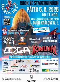 DAROS FEST 2025 – rock ve stavebninách