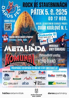 DAROS FEST 2025 – rock ve stavebninách