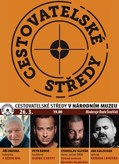 Cestovatelské středy v NM: Hrdina, Bende, Slovák, Kalousek
