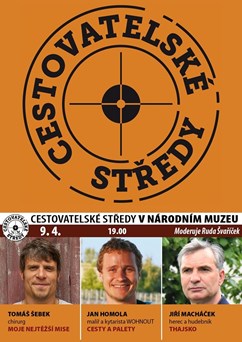 Cestovatelské středy v NM: Šebek, Homola, Macháček