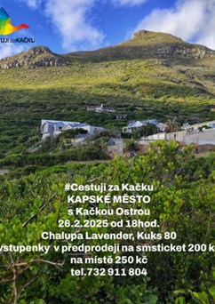 Cestuji za KAČKU  Kapské Město JAR