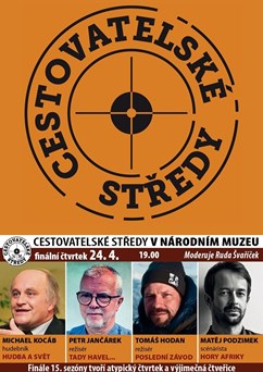Cestovatelské středy v NM: Podzimek, Hodan, Jančárek, Kocáb