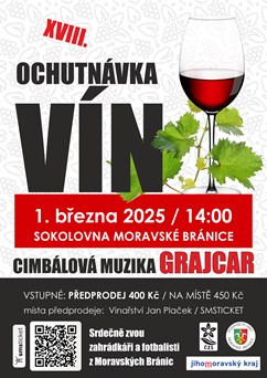 Ochutnávka vín Moravské Bránice