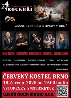 Koncert 4 ROCKEŘI s operní pěvkyní 