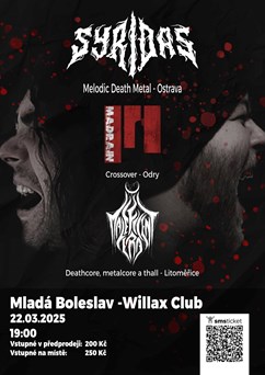Syridas + Madrain Tour 2025 | Mladá Boleslav