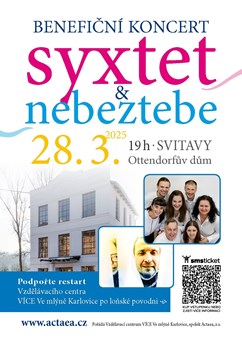 Benefiční koncert SYxtet a Nebeztebe