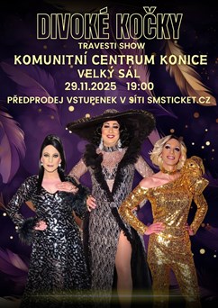 Travesti show Divoké kočky v Konici u Prostějova