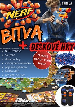 NERF Bitva + Deskové Hry