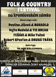 Folk a country festival na krumlovském zámku