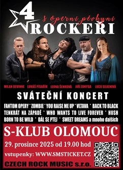 4 ROCKEŘI s operní pěvkyní