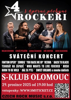 4 ROCKEŘI s operní pěvkyní