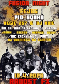 Hip Hop Fusion Night v RADOST FX