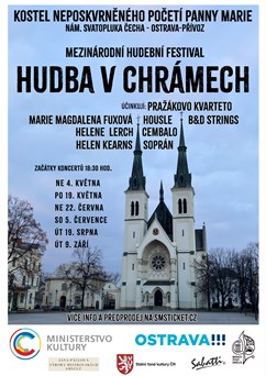 „Hudba v chrámech” - cyklus komorních koncertů v Ostravě