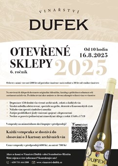 Otevřené sklepy Vinařství Josef Dufek