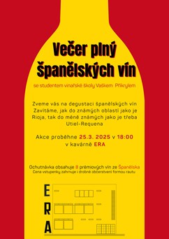 Večer plný španělských vín v kavárně ERA