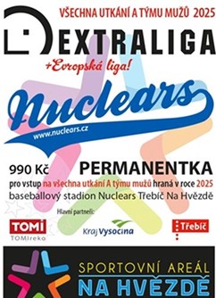 Baseball Třebíč Nuclears - sezónní permanentka 2025