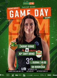 VIP semifinále ŽBL: Žabiny Brno - KP Brno