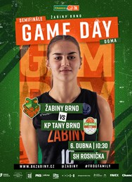 VIP semifinále ŽBL: Žabiny Brno - KP Brno