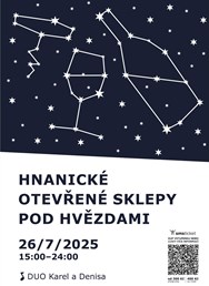 Hnanické otevřené sklepy pod hvězdami 2025