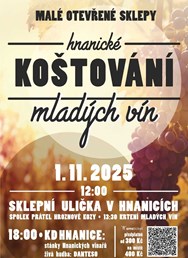 Otevřené sklepy HNANICE s koštováním mladých vín