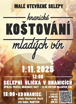 Otevřené sklepy HNANICE s koštováním mladých vín