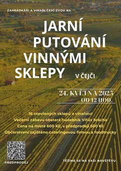 Jarní putování  vinnými sklepy v Čejči